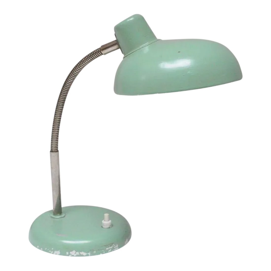 Petite German Modern Mint Green Gooseneck Task Lamp After Christian Dell (1 of 12)