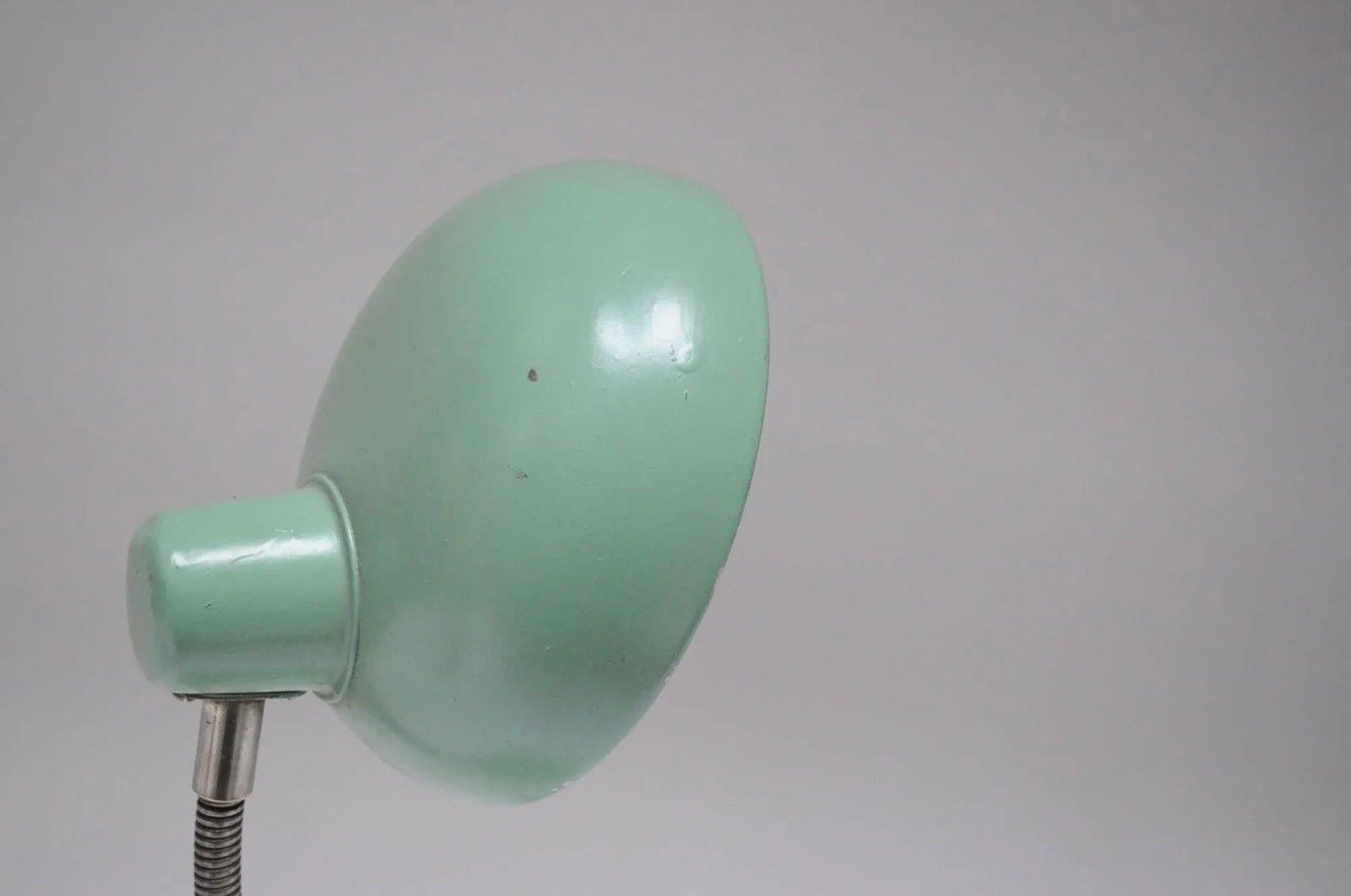 Petite German Modern Mint Green Gooseneck Task Lamp After Christian Dell - 7