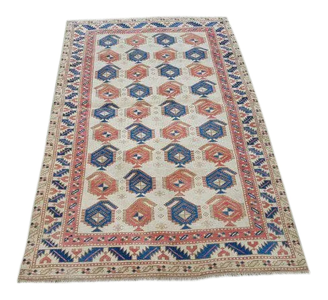 1970s Vintage Turkish Wool Rug - 3"²7"³ × 5"²10"³ (1 of 9)
