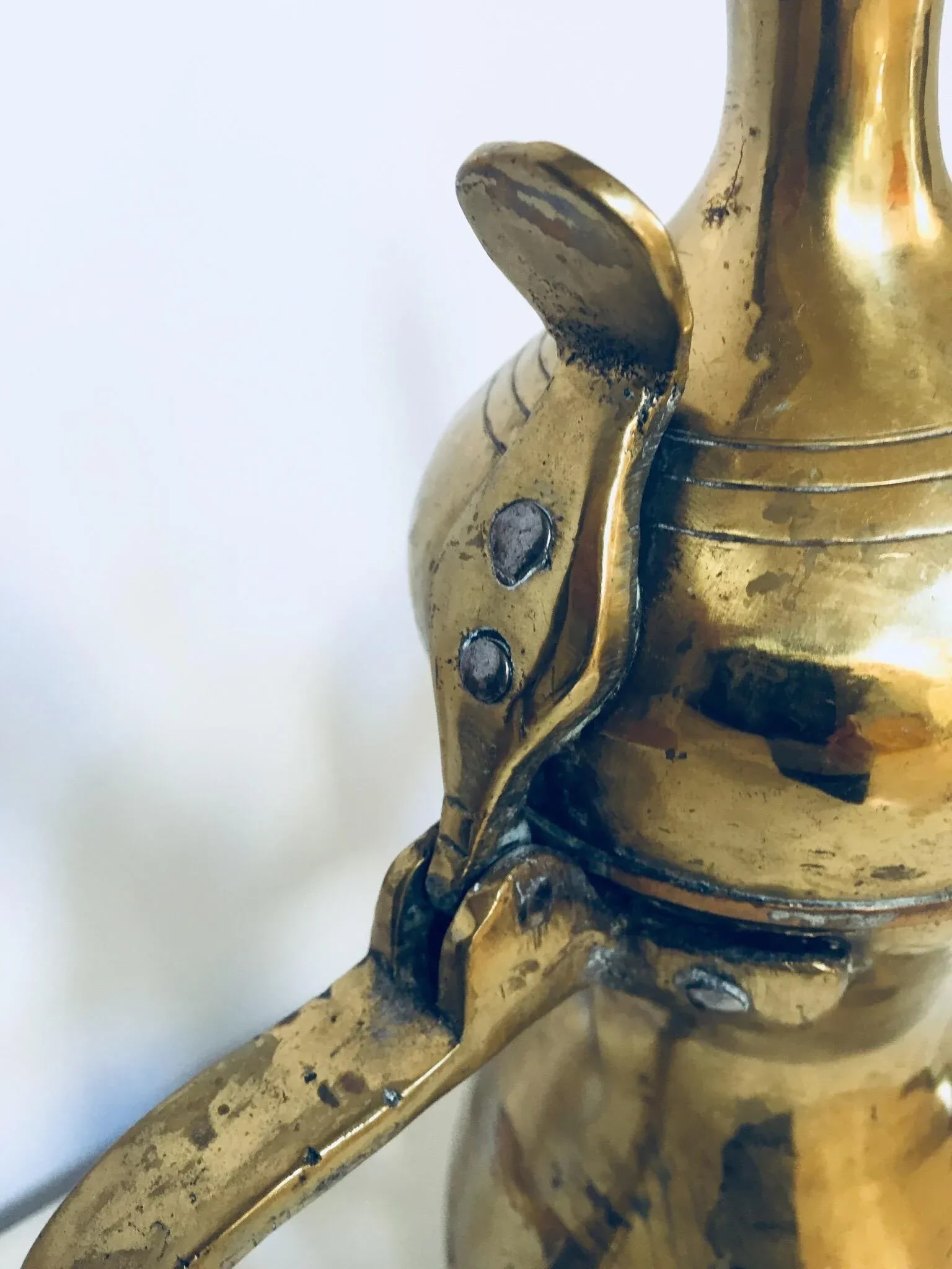 Middle Eastern Dallah Islamic Arabic Brass Coffee Pot - 8