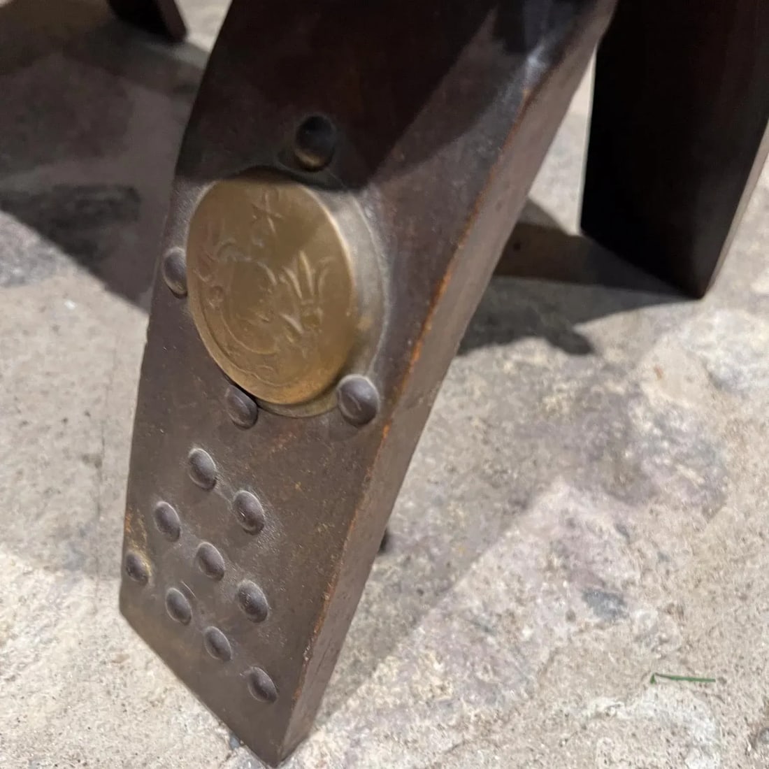 1950s Moroccan Camel Stool Red Leather - 2