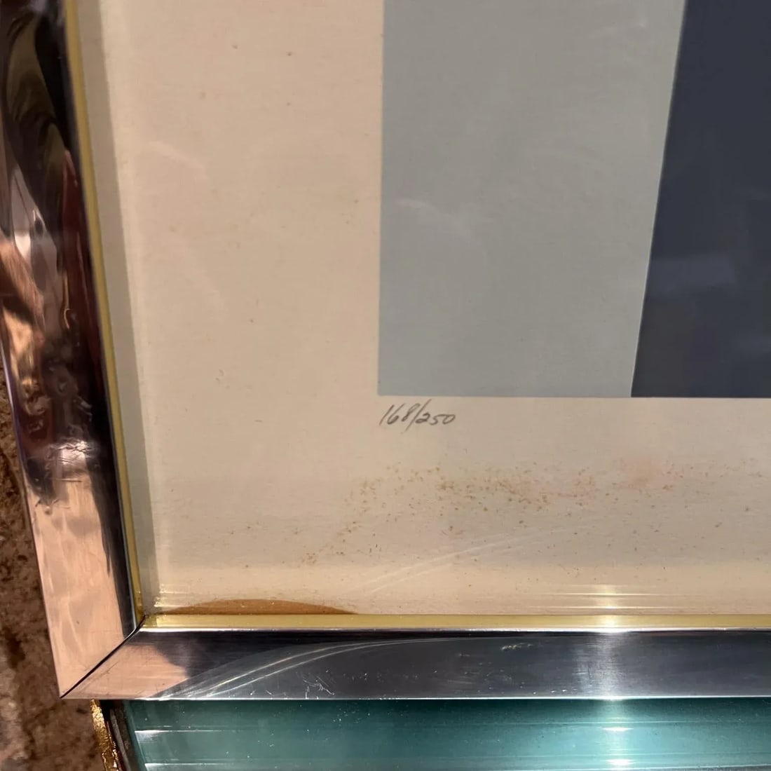 1969 Fran DeBellas Lithograph Abstract Optical Art - 3