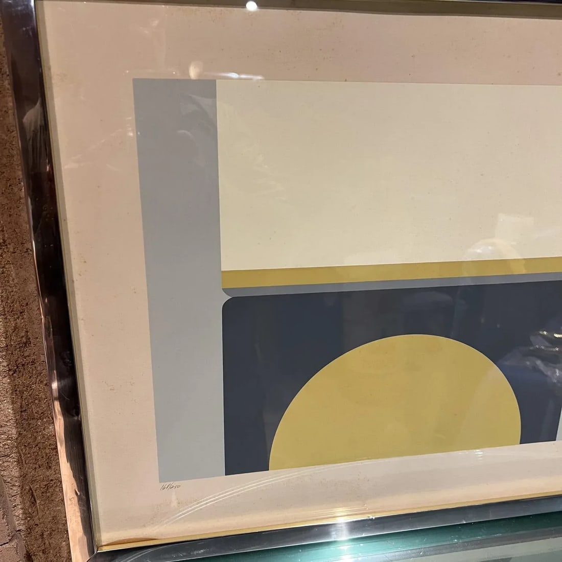 1969 Fran DeBellas Lithograph Abstract Optical Art - 4