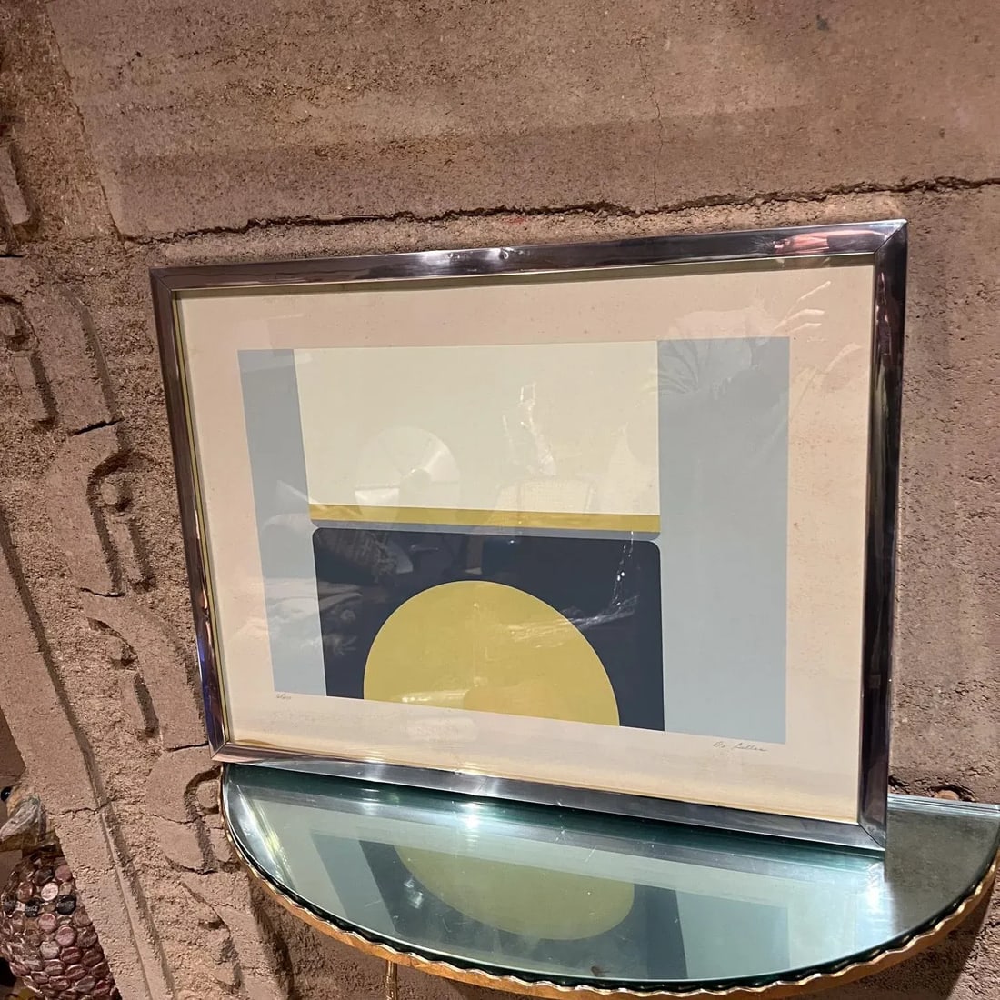 1969 Fran DeBellas Lithograph Abstract Optical Art - 6