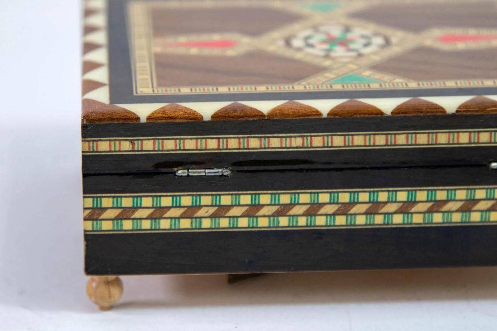 Granada Moorish Spain Inlaid Marquetry Jewelry Music Box - 6