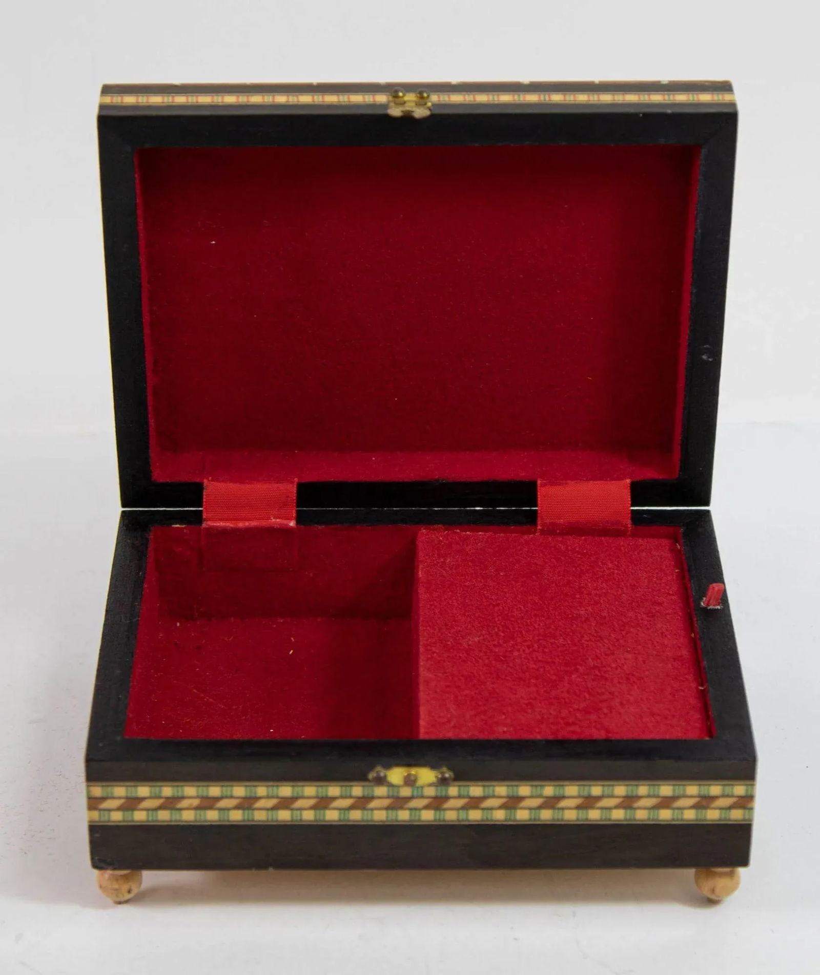 Granada Moorish Spain Inlaid Marquetry Jewelry Music Box - 7