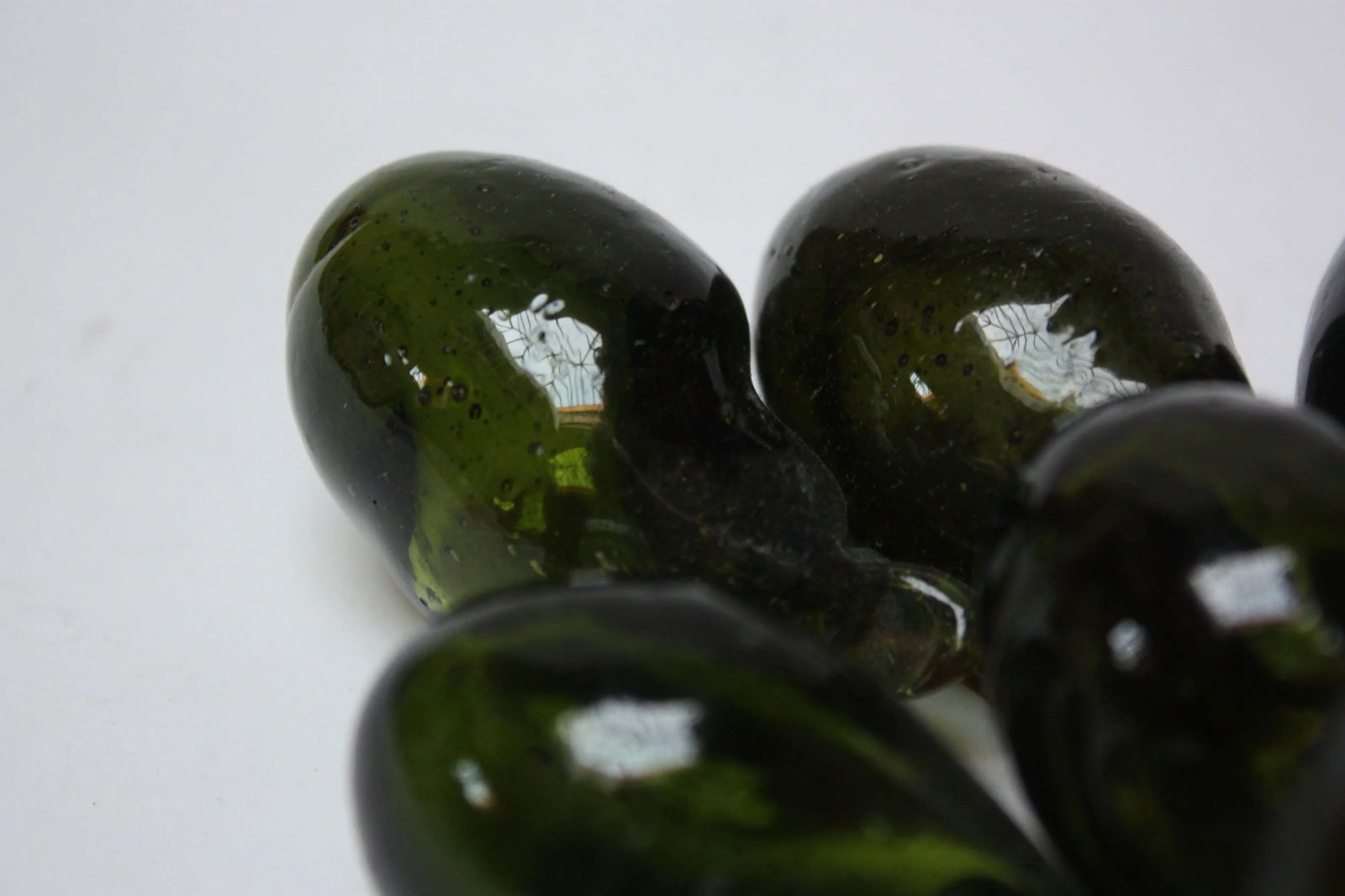 Set of Three Vintage Blown-Glass Grape Clusters - 5