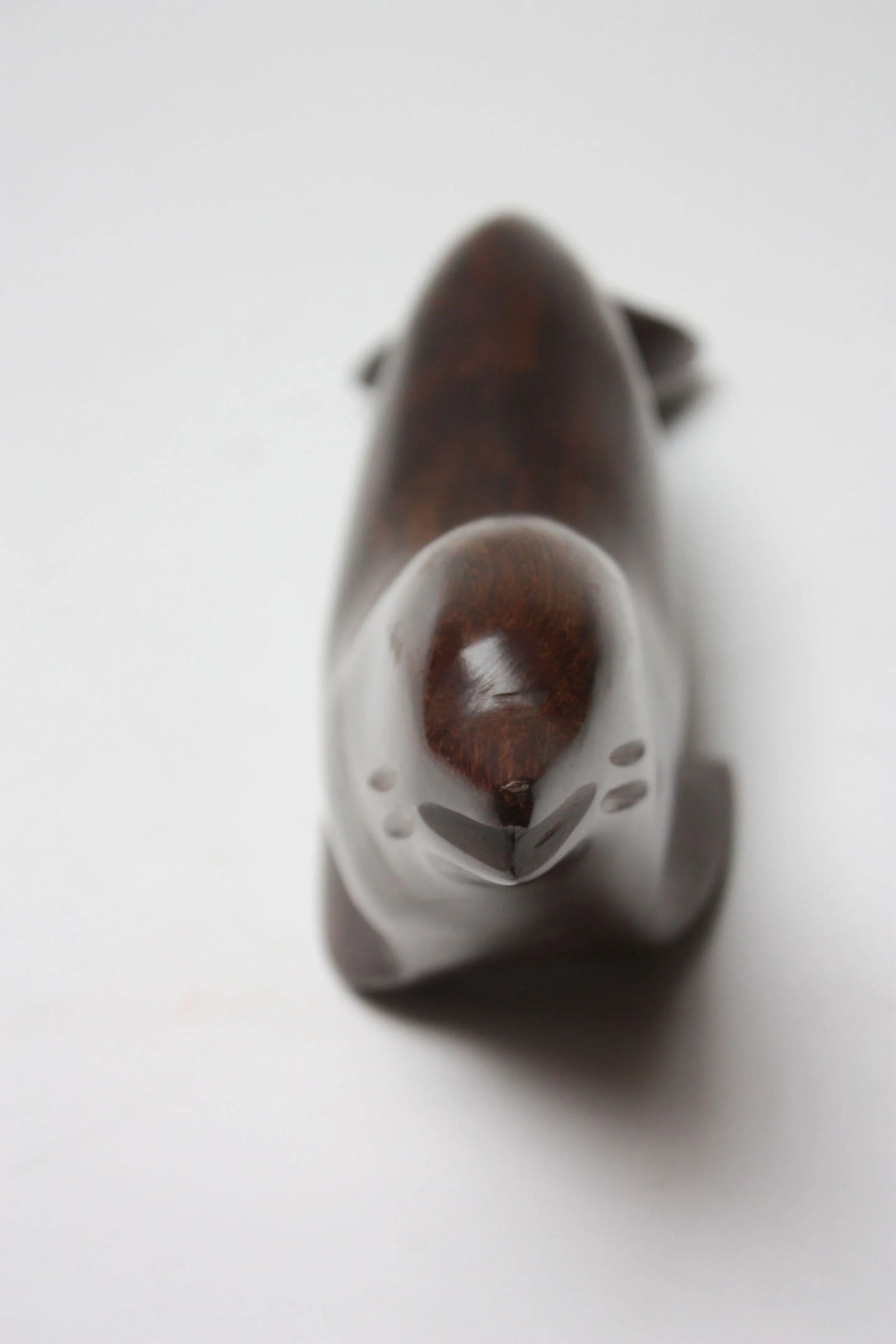 Vintage Ironwood Sea Lion Sculpture - 4