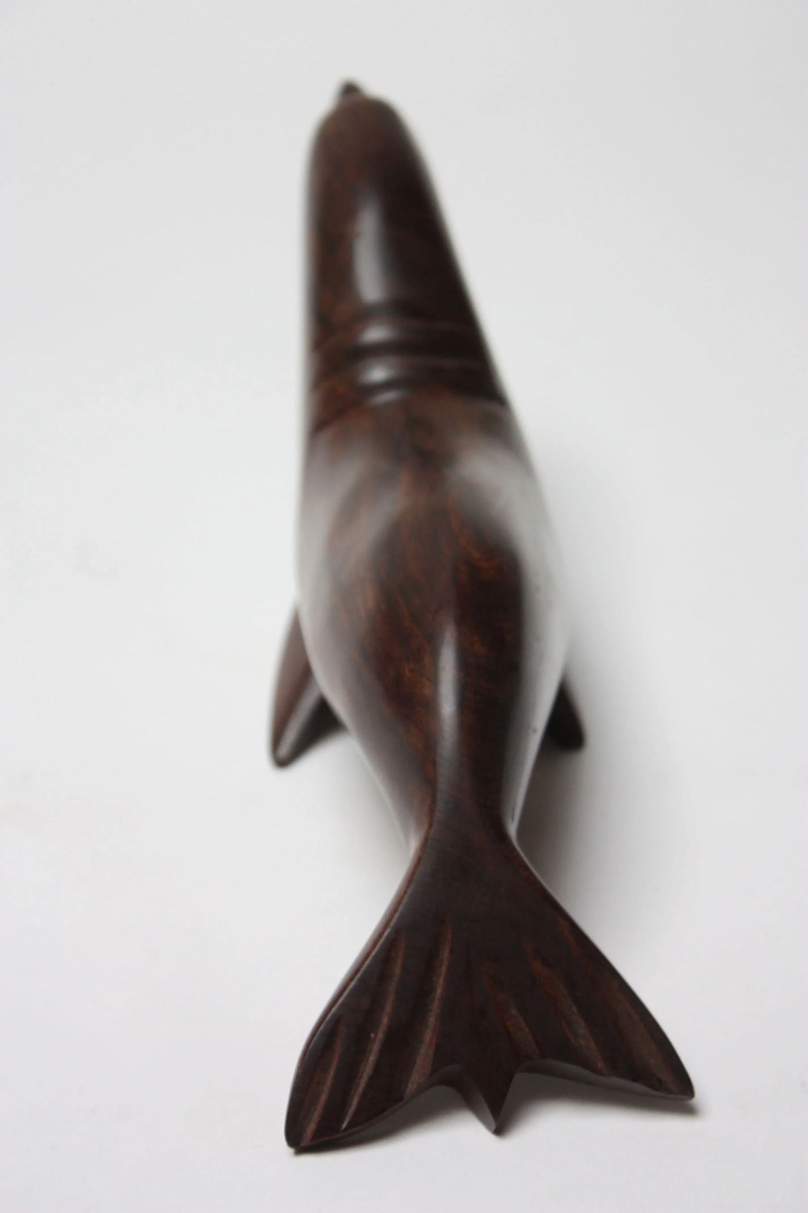 Vintage Ironwood Sea Lion Sculpture - 5