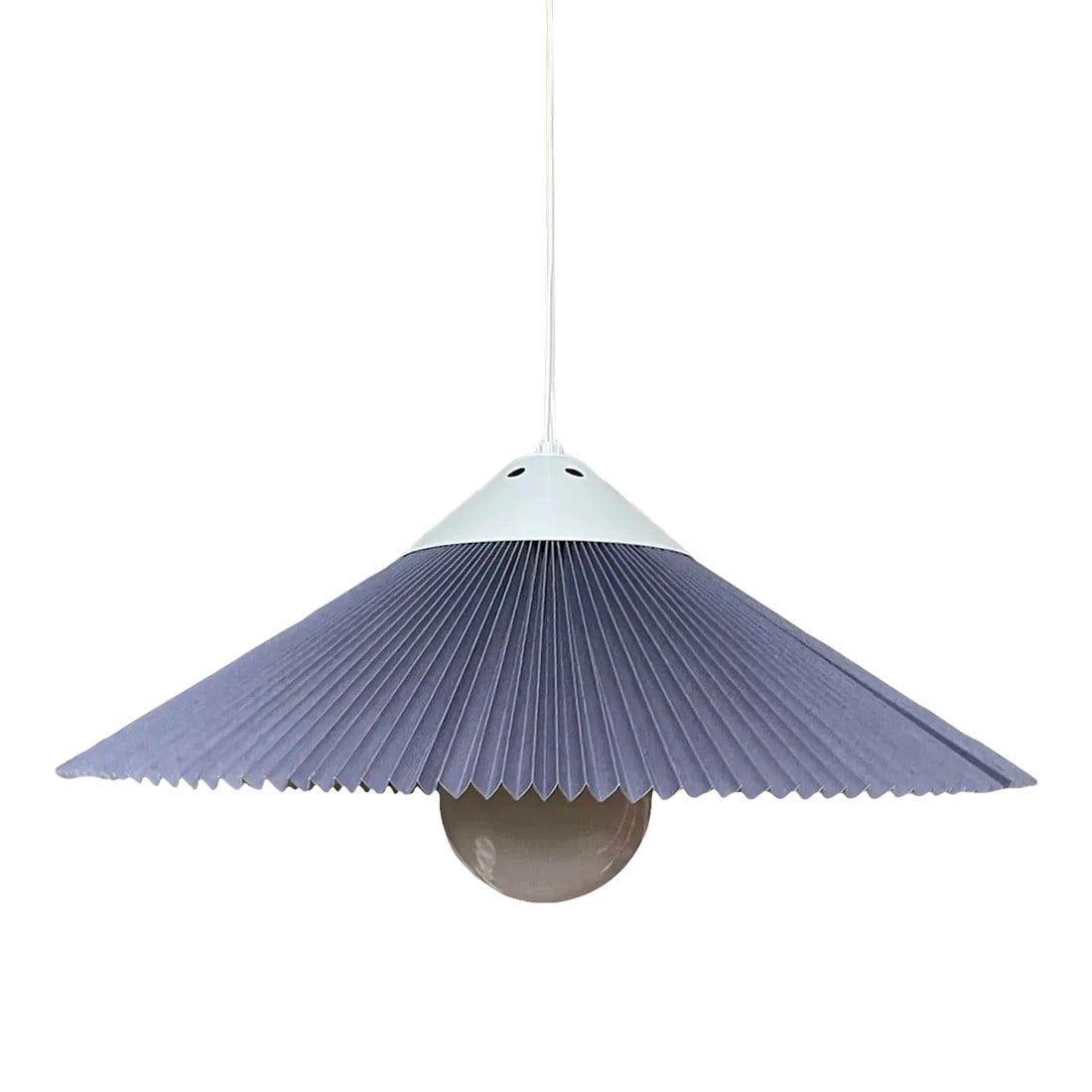 1970s Danish Caprani Pleated Swag Lamp (1 of 8)