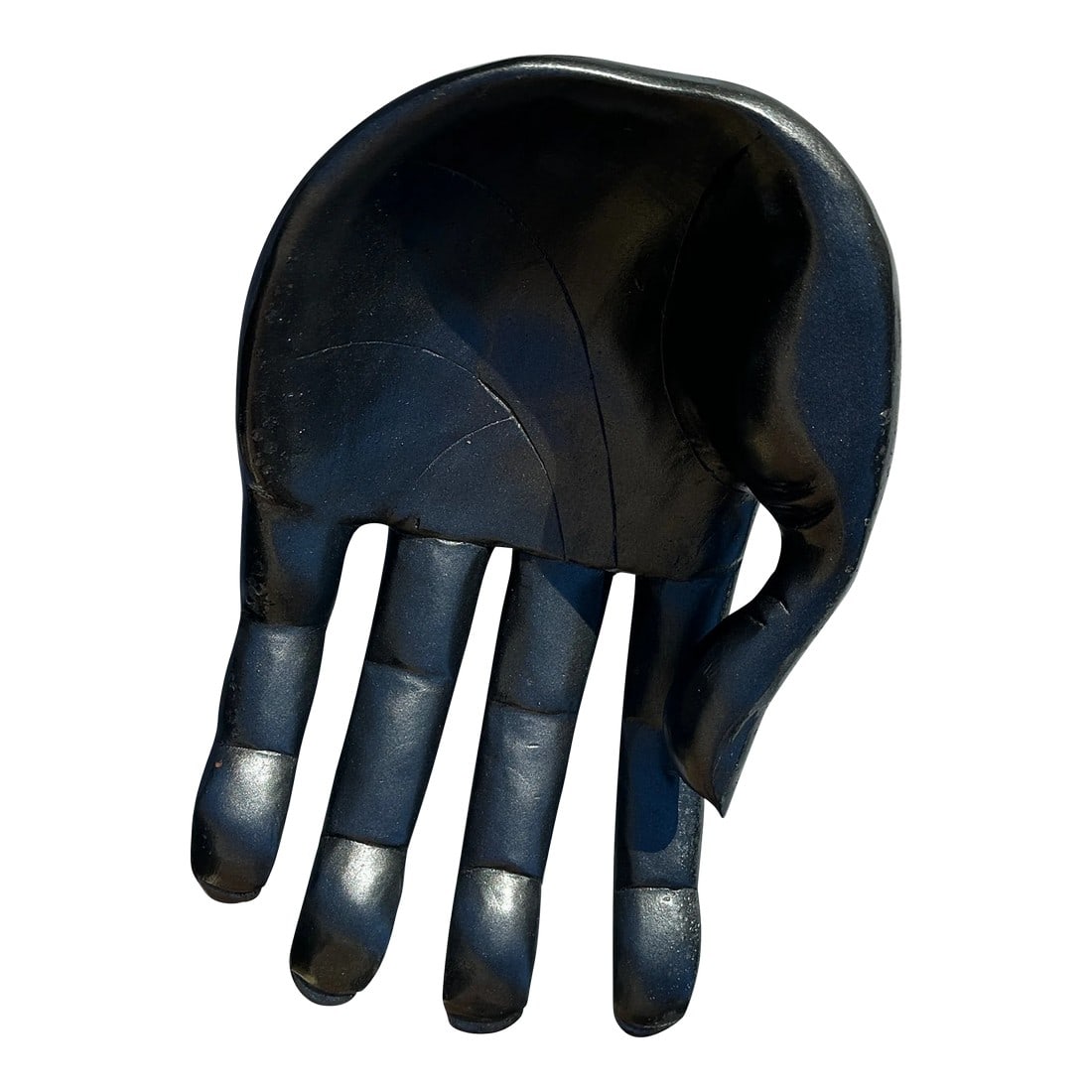 1970s Ebonized Wooden Hand Bowl (1 of 10)