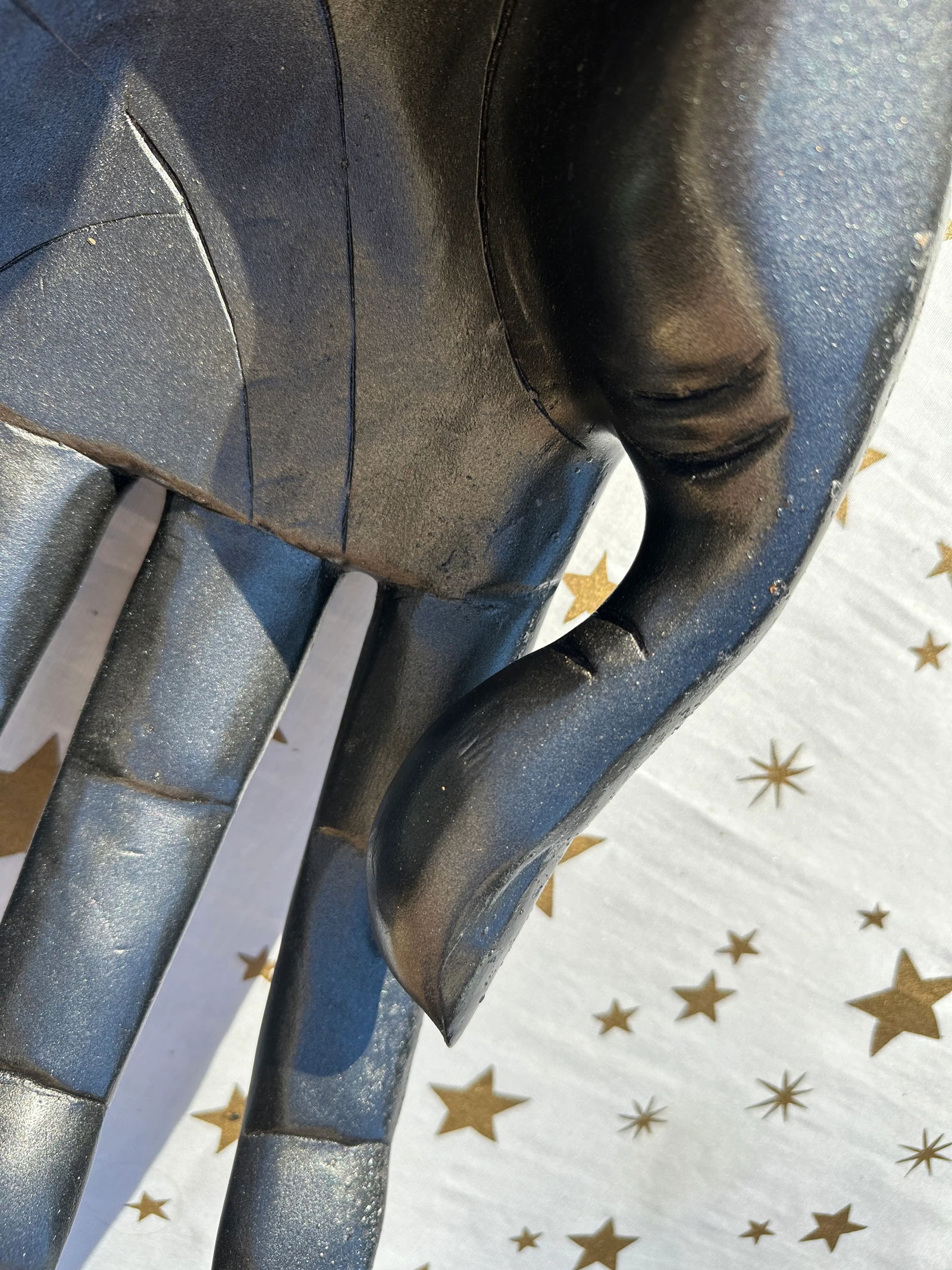 1970s Ebonized Wooden Hand Bowl - 2