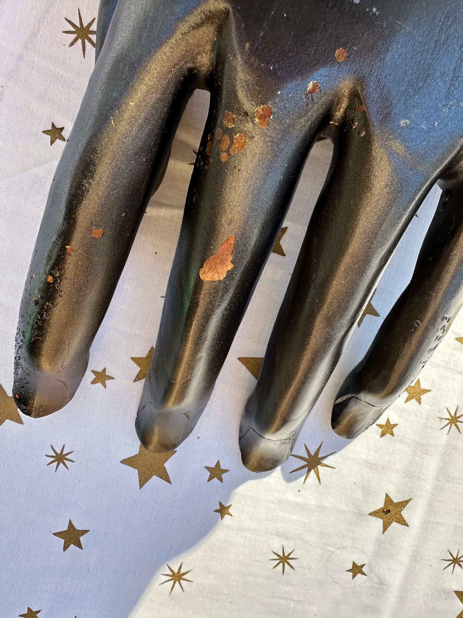 1970s Ebonized Wooden Hand Bowl - 9