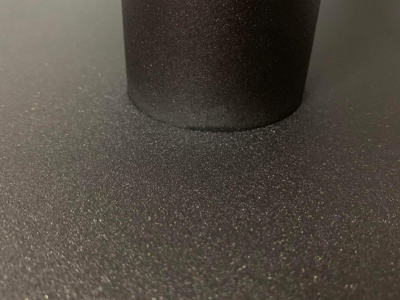 New Industrial Wrought Iron Shop Stool With Turquoise Wood Seat - 5