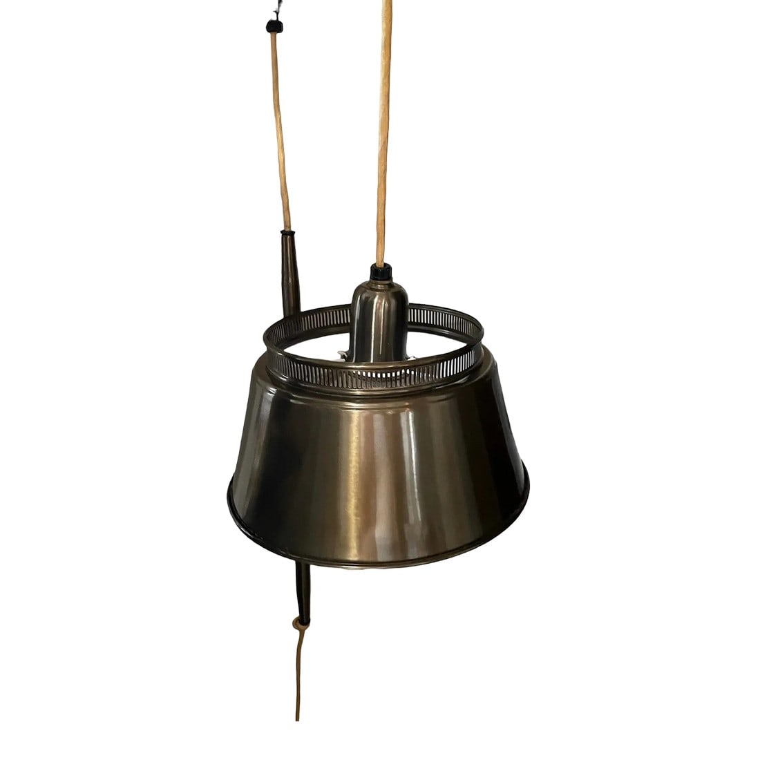 1960s Brass Tole Wall Lamp (1 of 6)