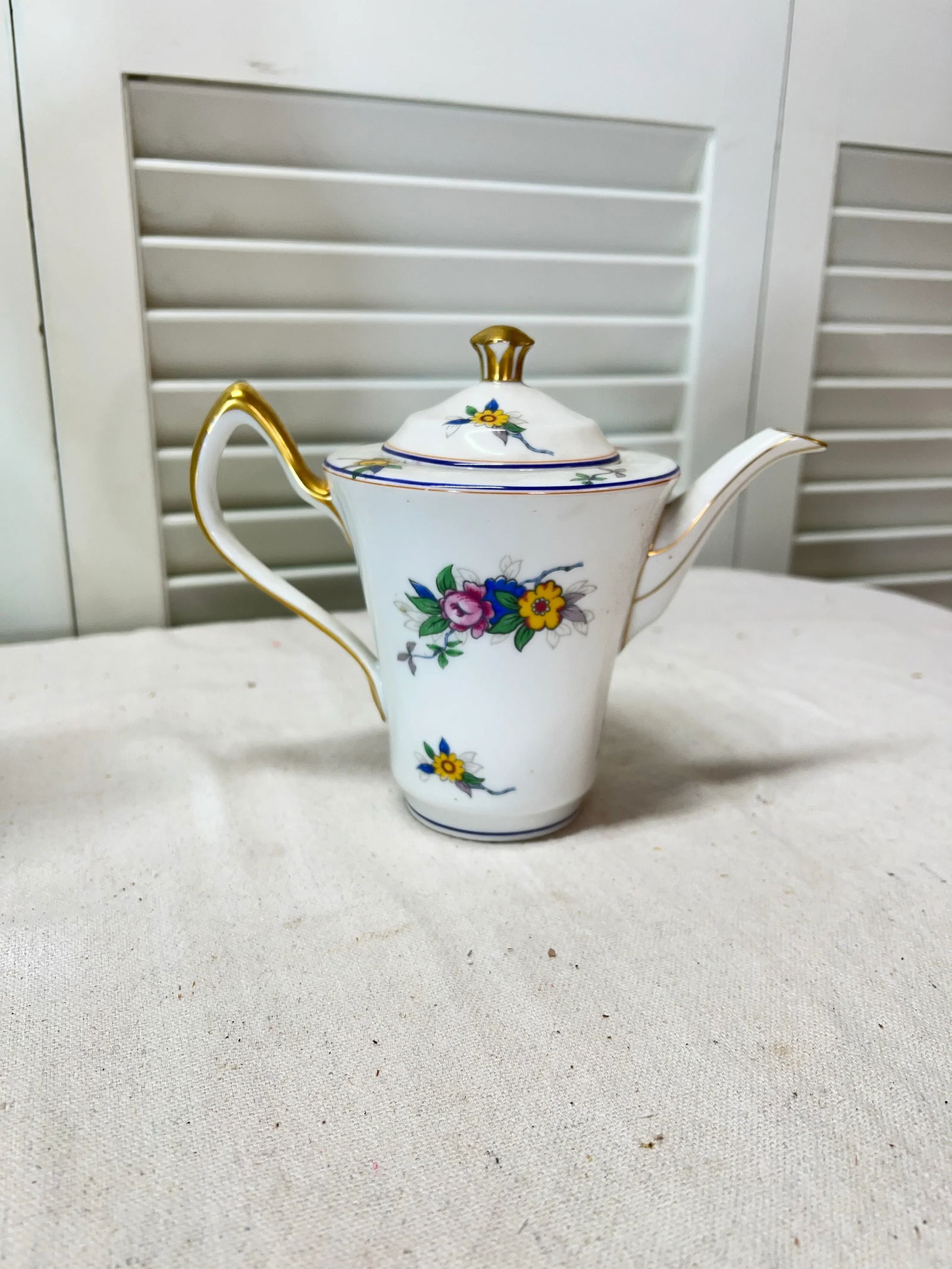 Limoges France Floral Tea Pot - 2
