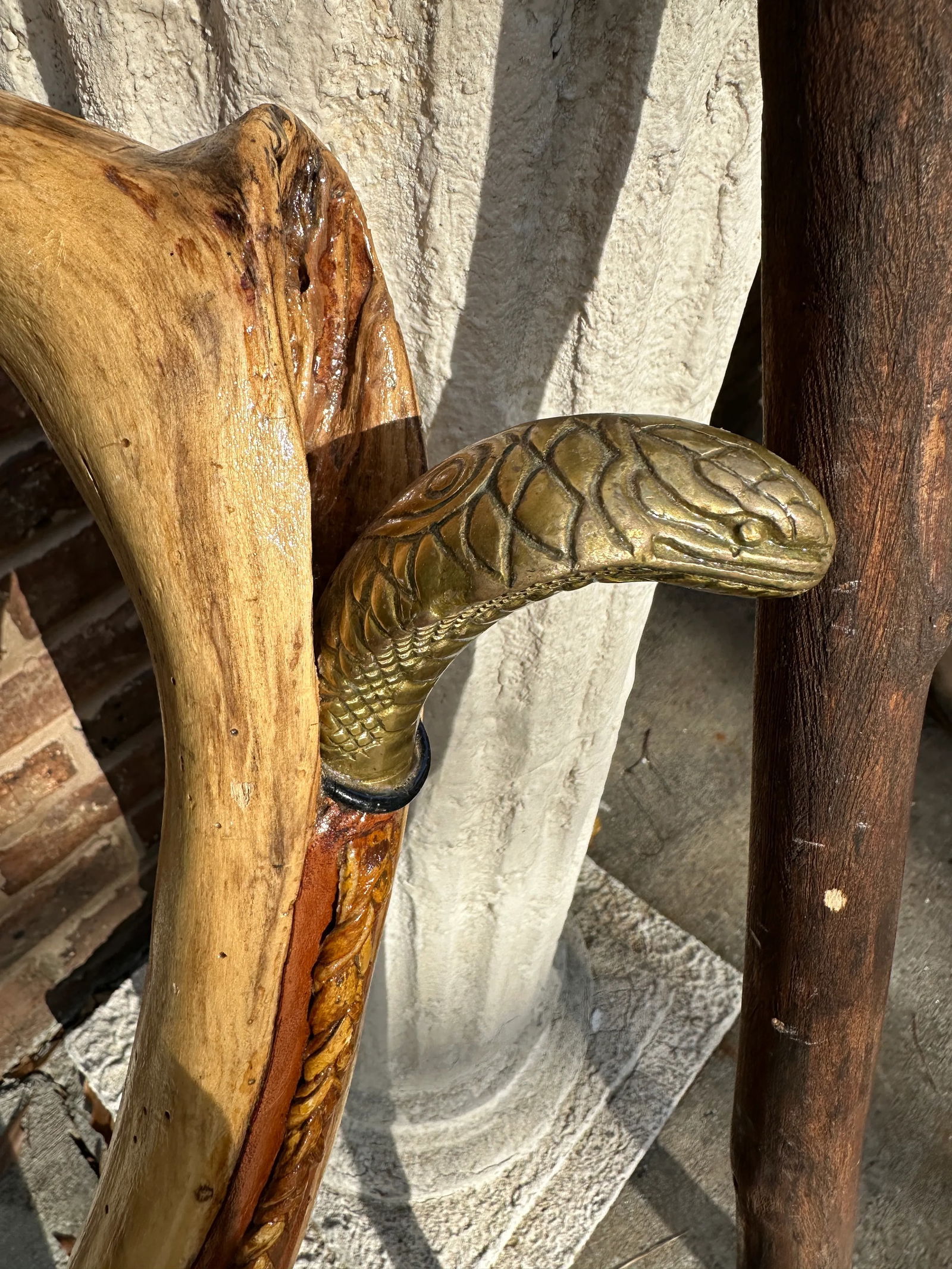 Pair of 1970s Wood Walking Sticks - 3