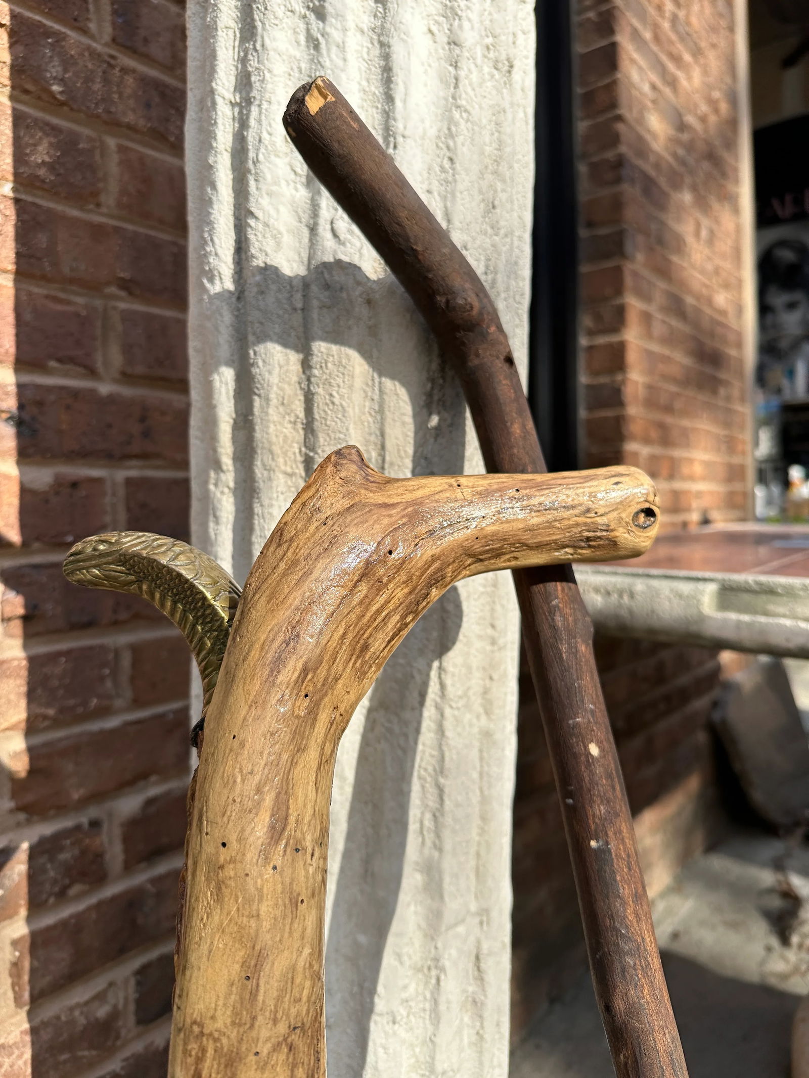 Pair of 1970s Wood Walking Sticks - 9