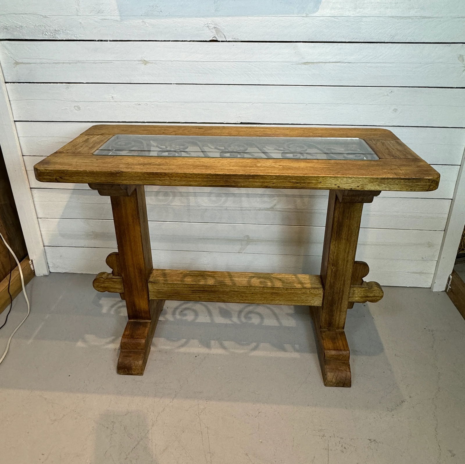 Late 20th Century Vintage Rustic Console Table - 10