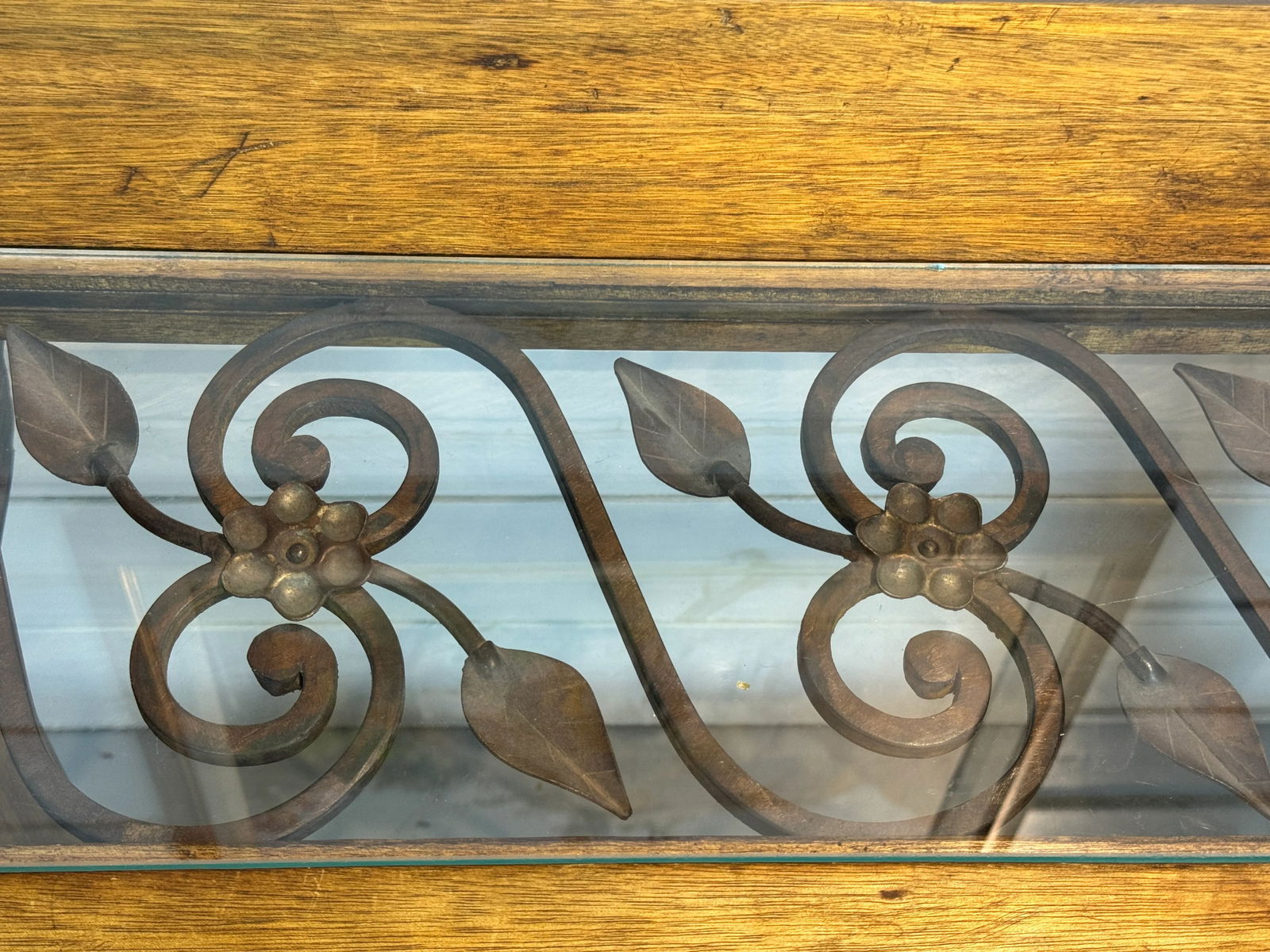 Late 20th Century Vintage Rustic Console Table - 4