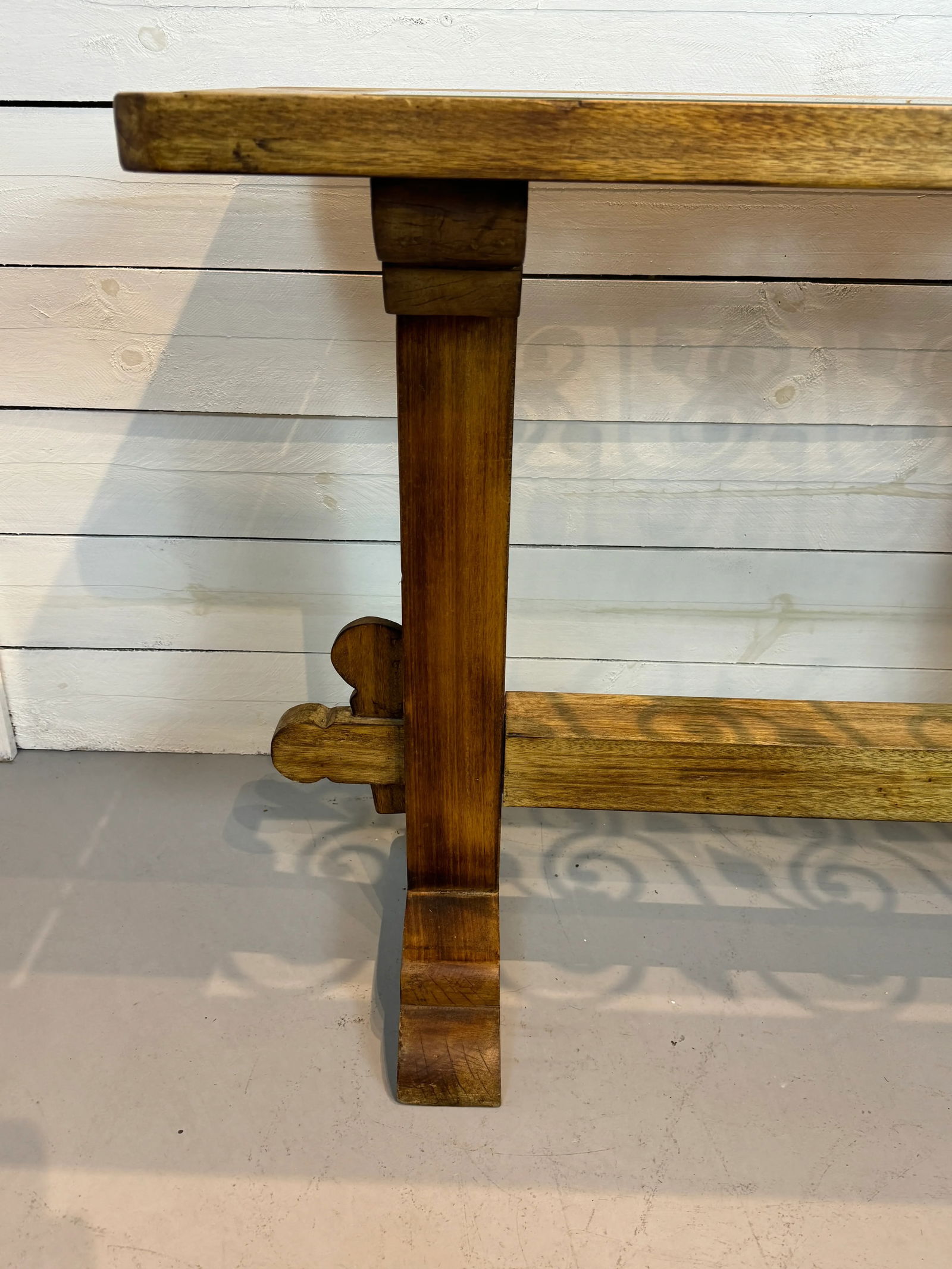 Late 20th Century Vintage Rustic Console Table - 5
