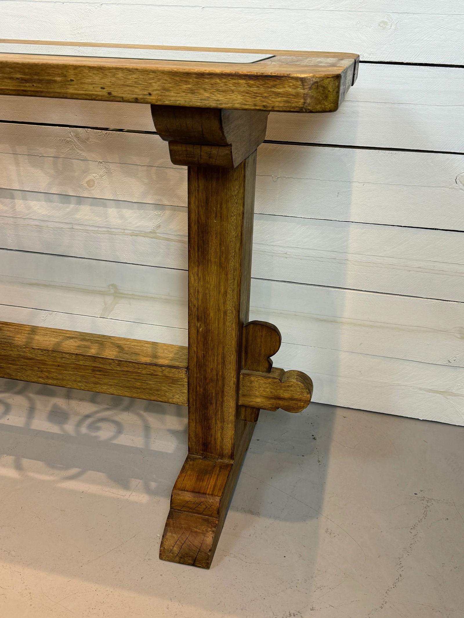 Late 20th Century Vintage Rustic Console Table - 7