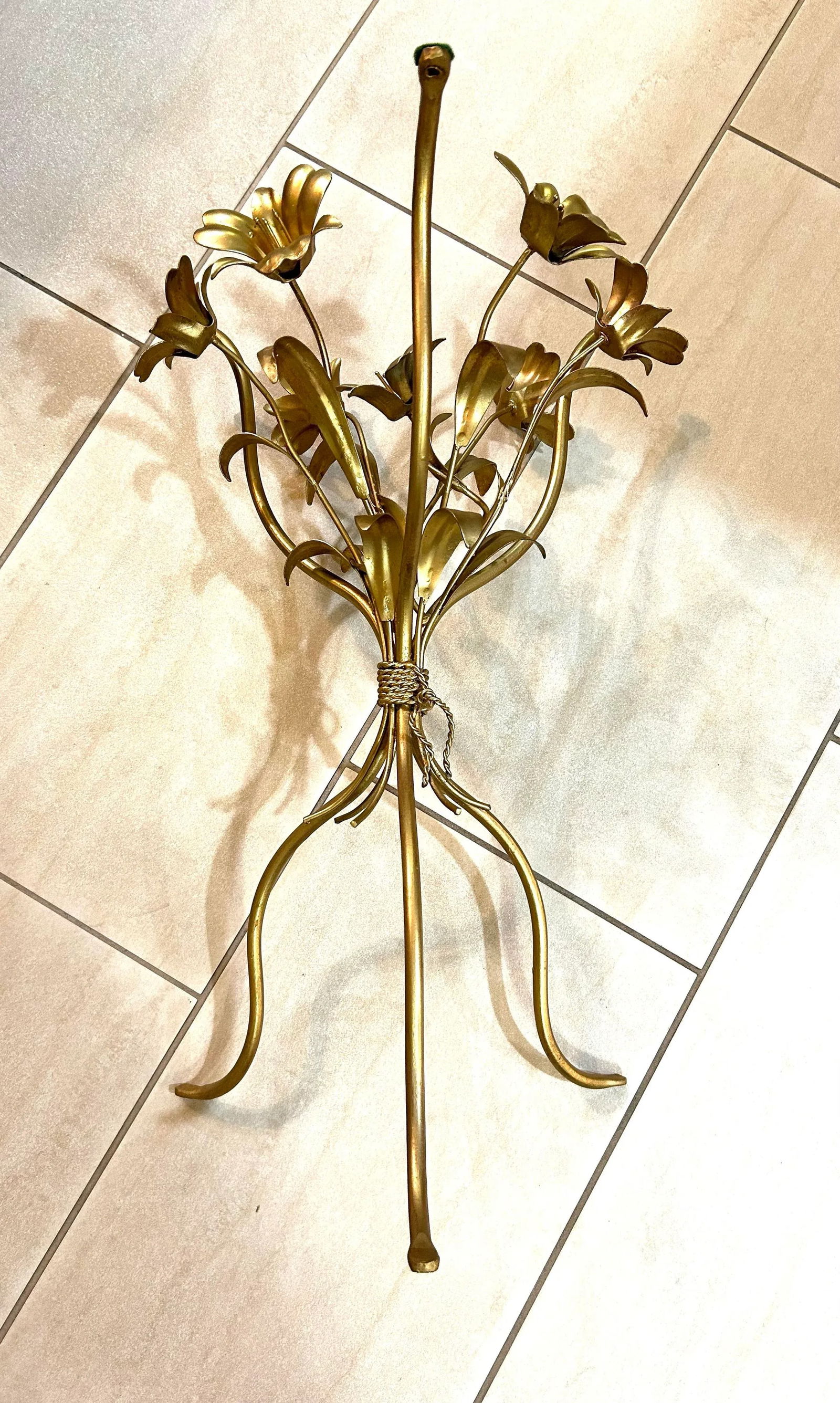 In the Style of Hans Kögl Hollywood Regency, Petite Glass and Brass Accent/Coffee Table, - 7