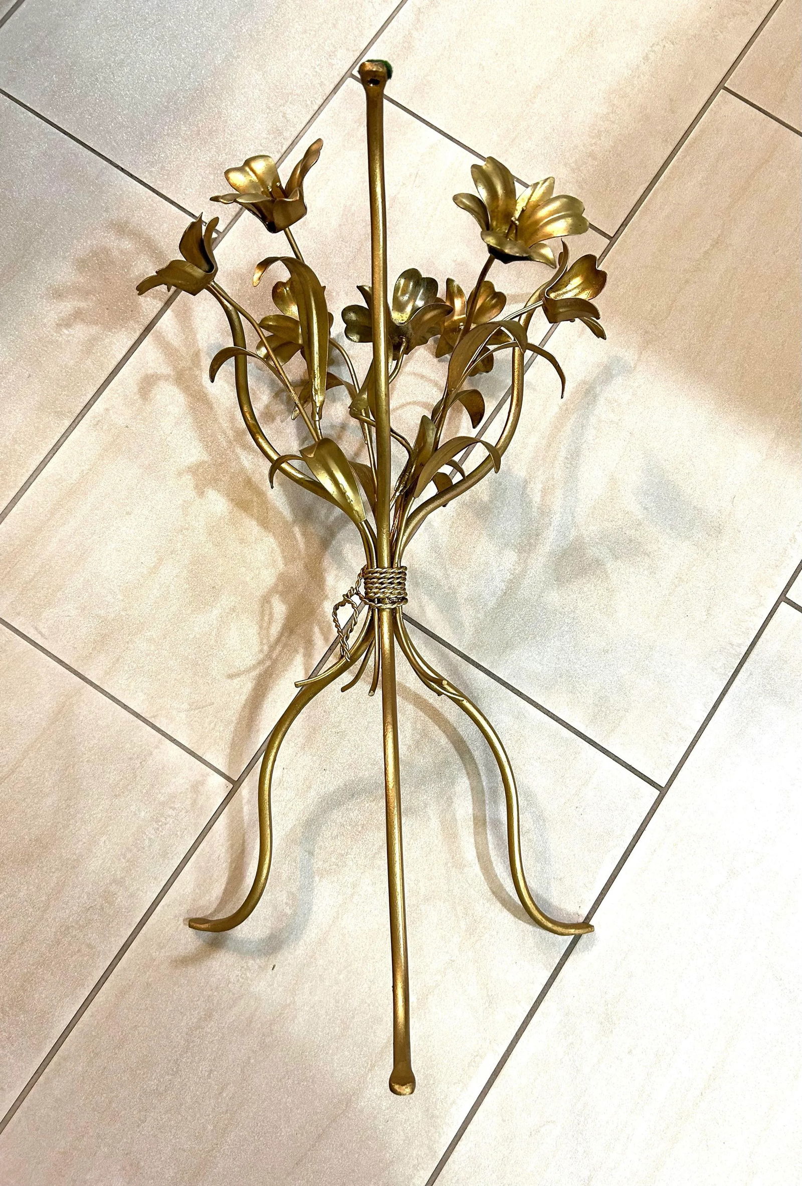 In the Style of Hans Kögl Hollywood Regency, Petite Glass and Brass Accent/Coffee Table, - 8