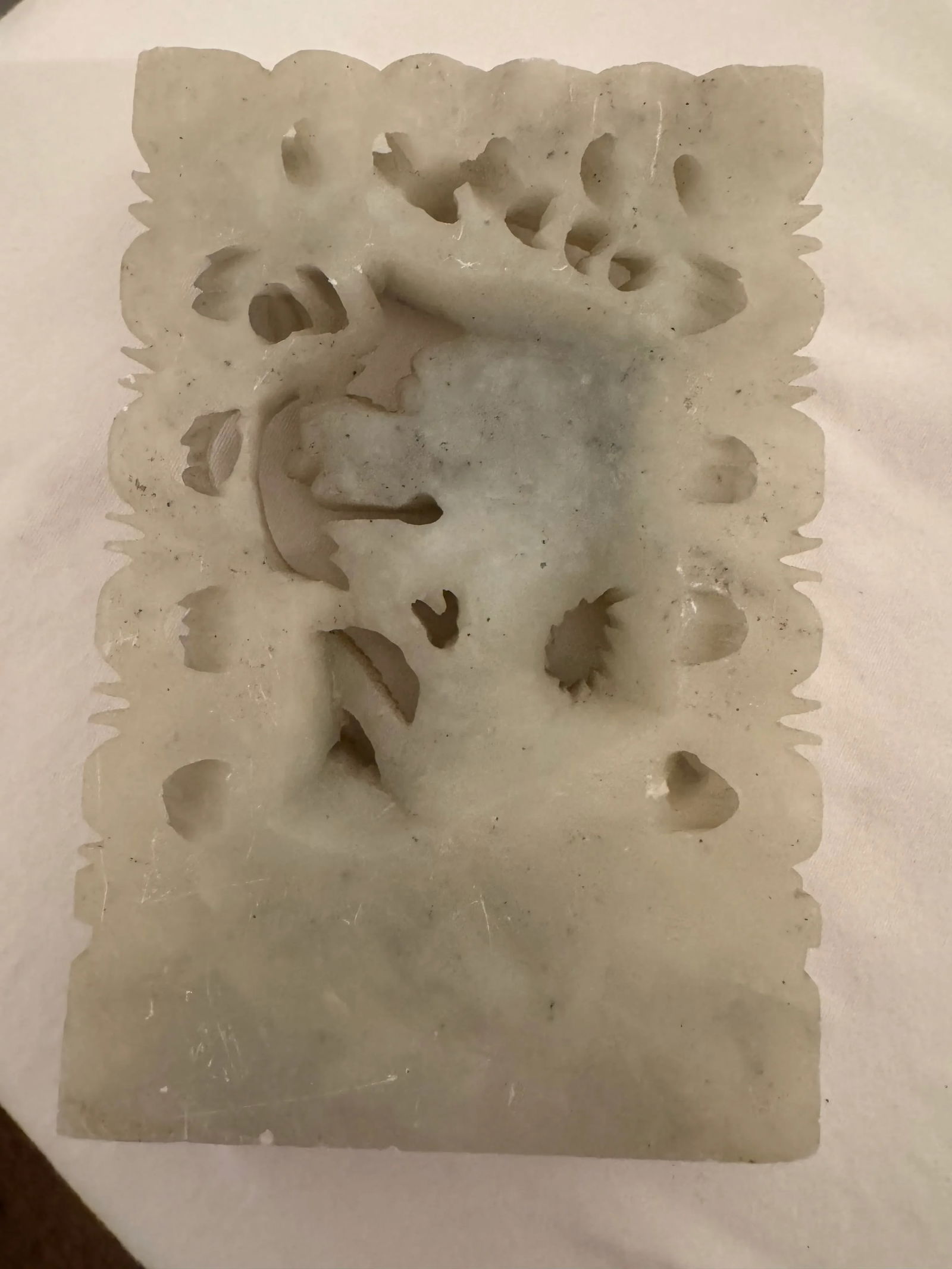 Pair of Late 19th Century Carved Onyx Dragon Asian Bookends - 9