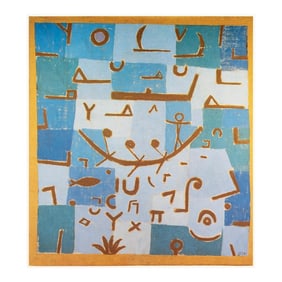 1989 After Paul Klee "Legend of the Nile", Full-Color Print From France