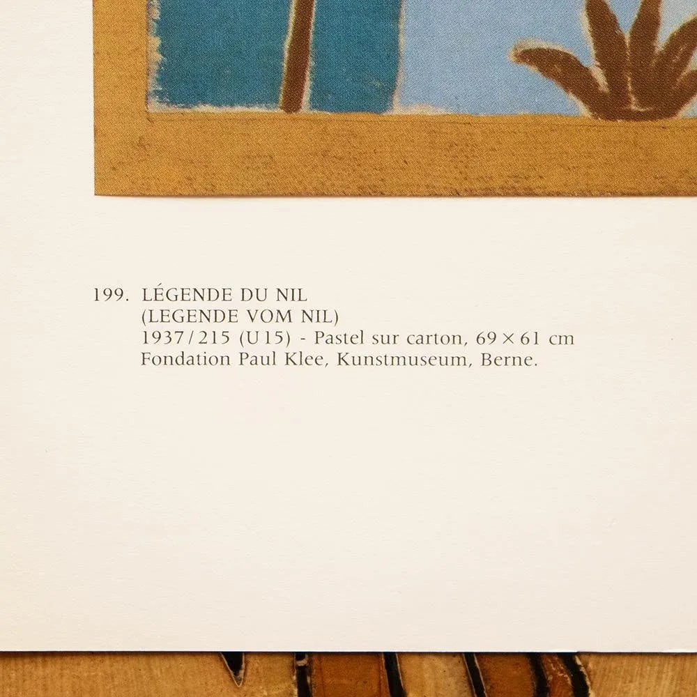 1989 After Paul Klee "Legend of the Nile", Full-Color Print From France - 5