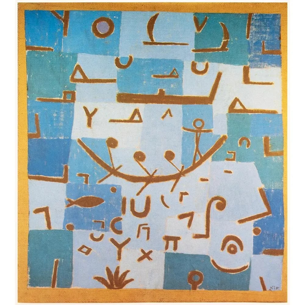 1989 After Paul Klee "Legend of the Nile", Full-Color Print From France - 8