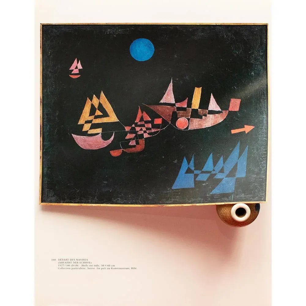 1989 After Paul Klee "Departure of the Ships", Full-Color Print From France - 4