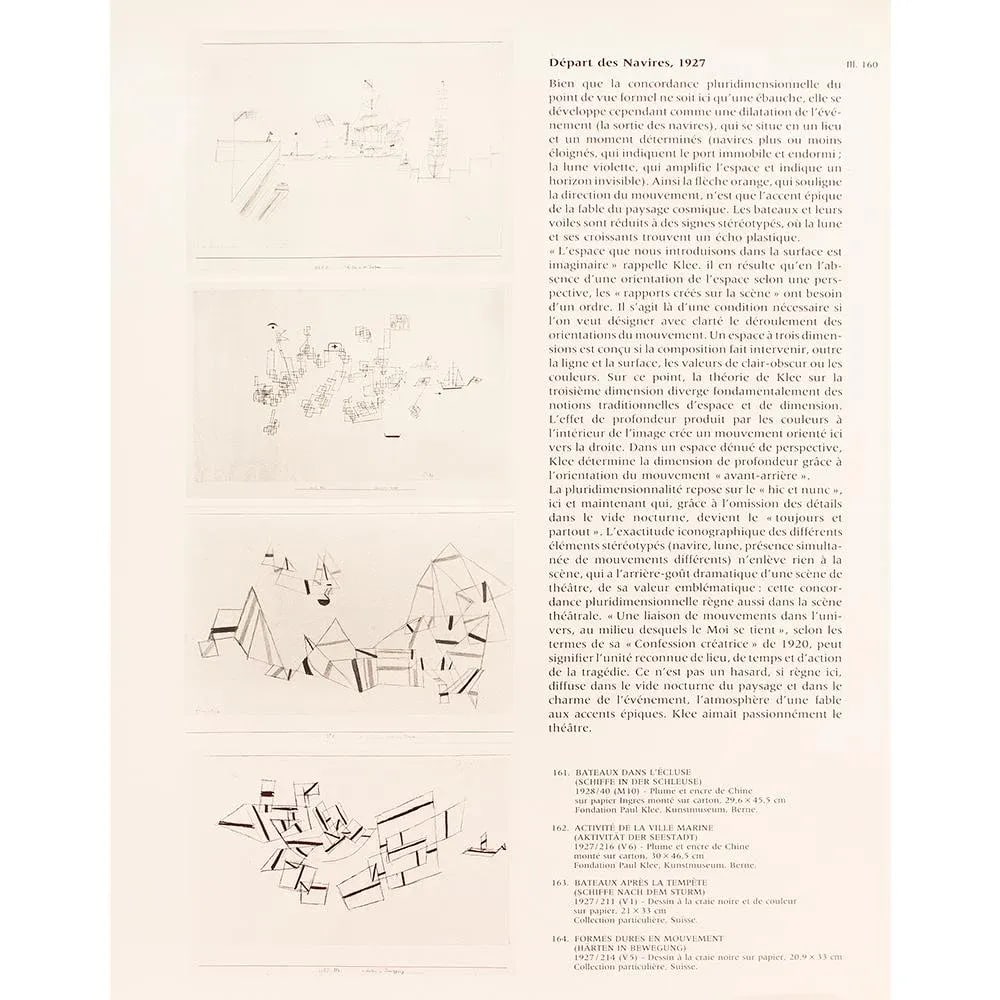 1989 After Paul Klee "Departure of the Ships", Full-Color Print From France - 6