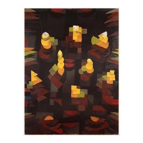 1989 After Paul Klee "Croissance", Full-Color Print From France