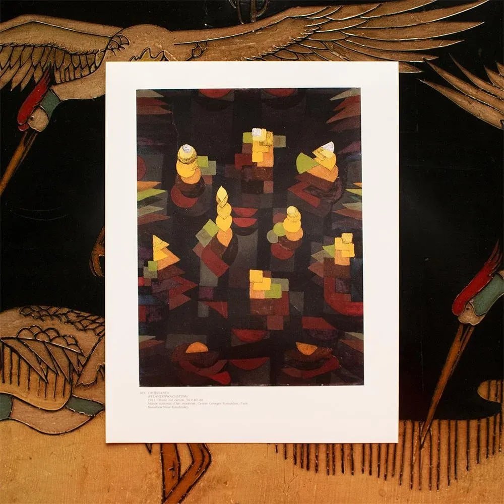 1989 After Paul Klee "Croissance", Full-Color Print From France - 3