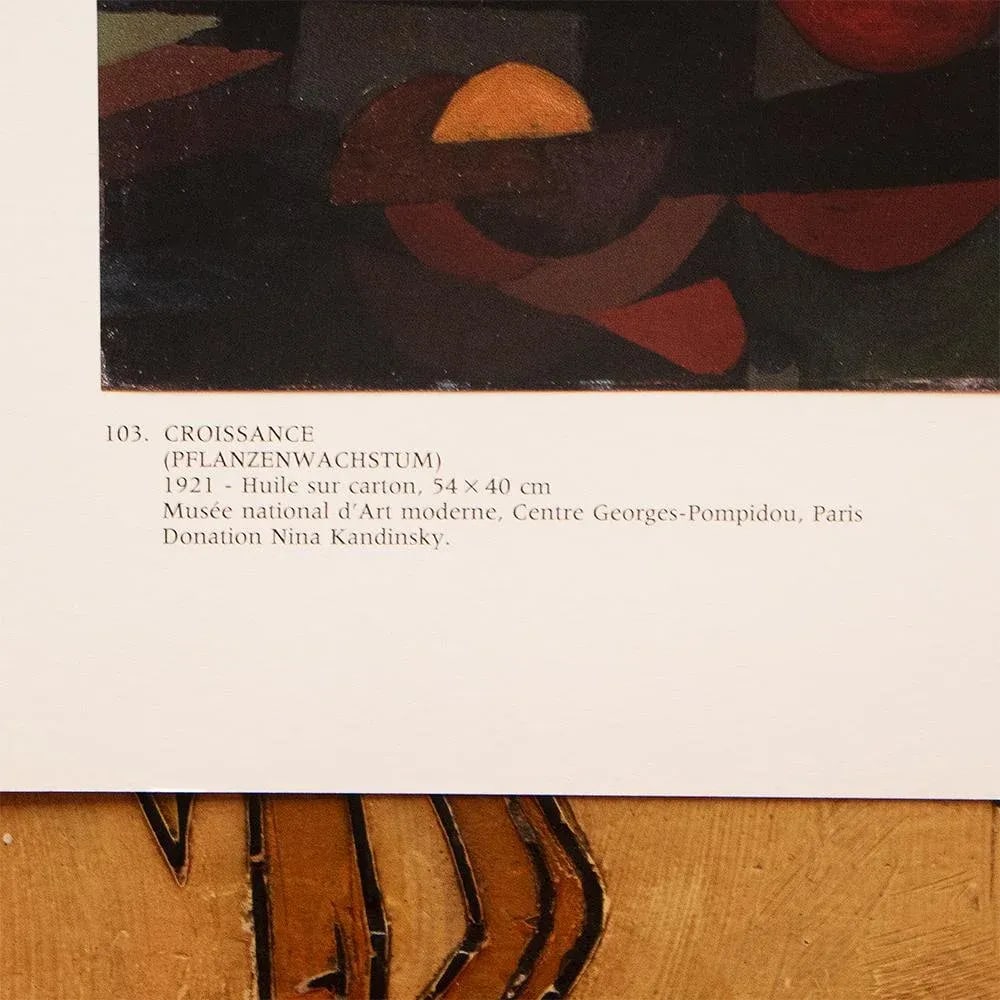 1989 After Paul Klee "Croissance", Full-Color Print From France - 5