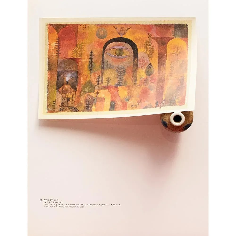 1989 After Paul Klee "With the Eagle", Full-Color Print From France - 4