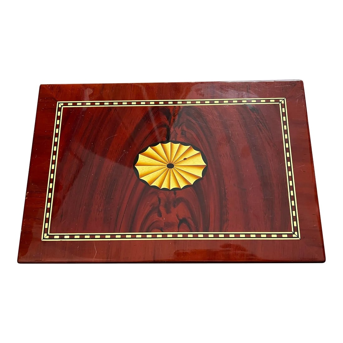 1970s Wooden Cigar Humidor: Up for consideration is a beautiful antique red wooden cigar humidor. This would look lovely in your home and is great find for the interior design enthusiast. Please check out my other listings! 