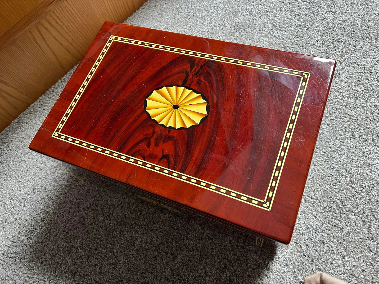 1970s Wooden Cigar Humidor - 6