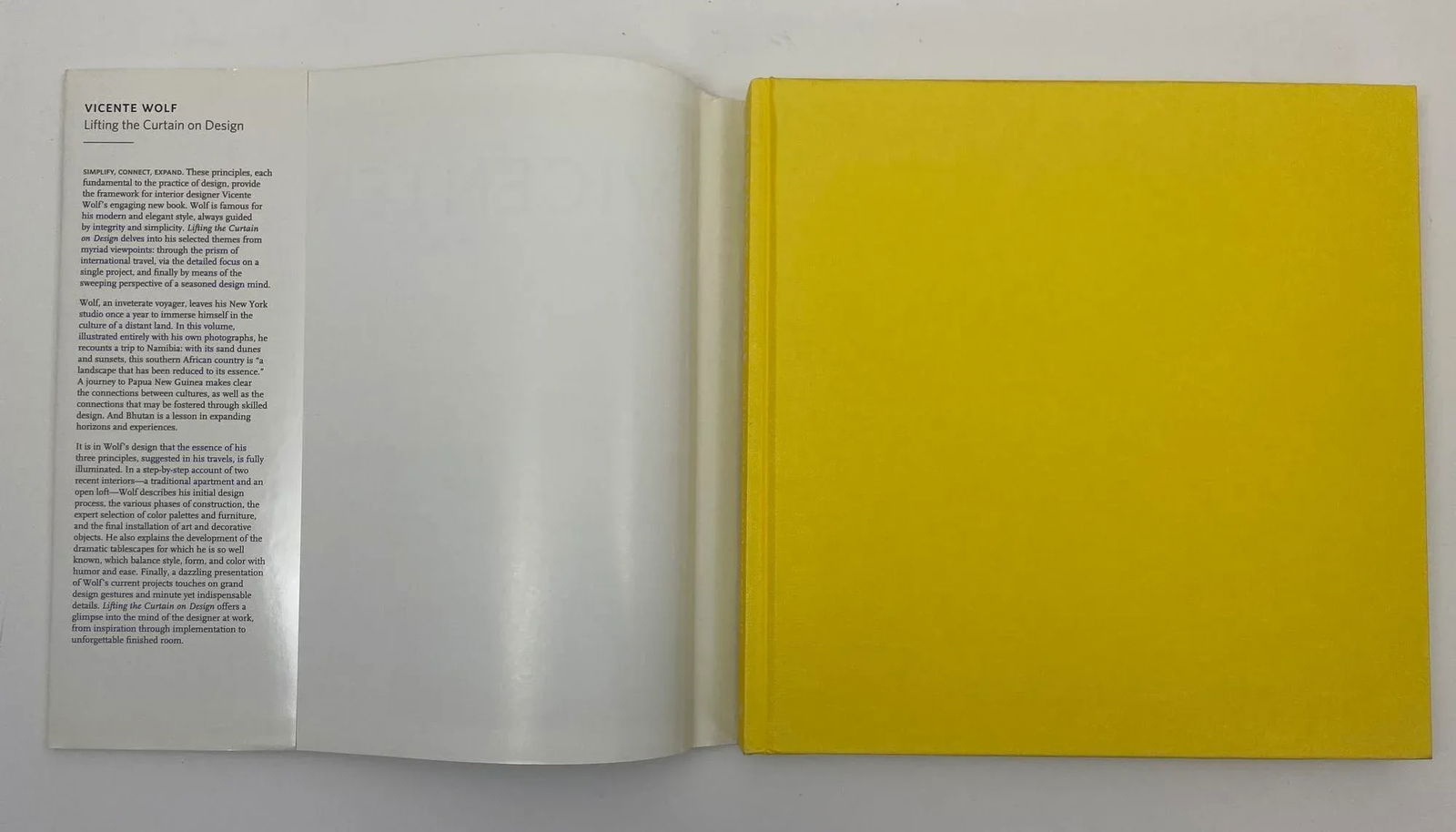 Lifting the Curtain on Design Hardcover 2010 by Vicente Wolf - 3