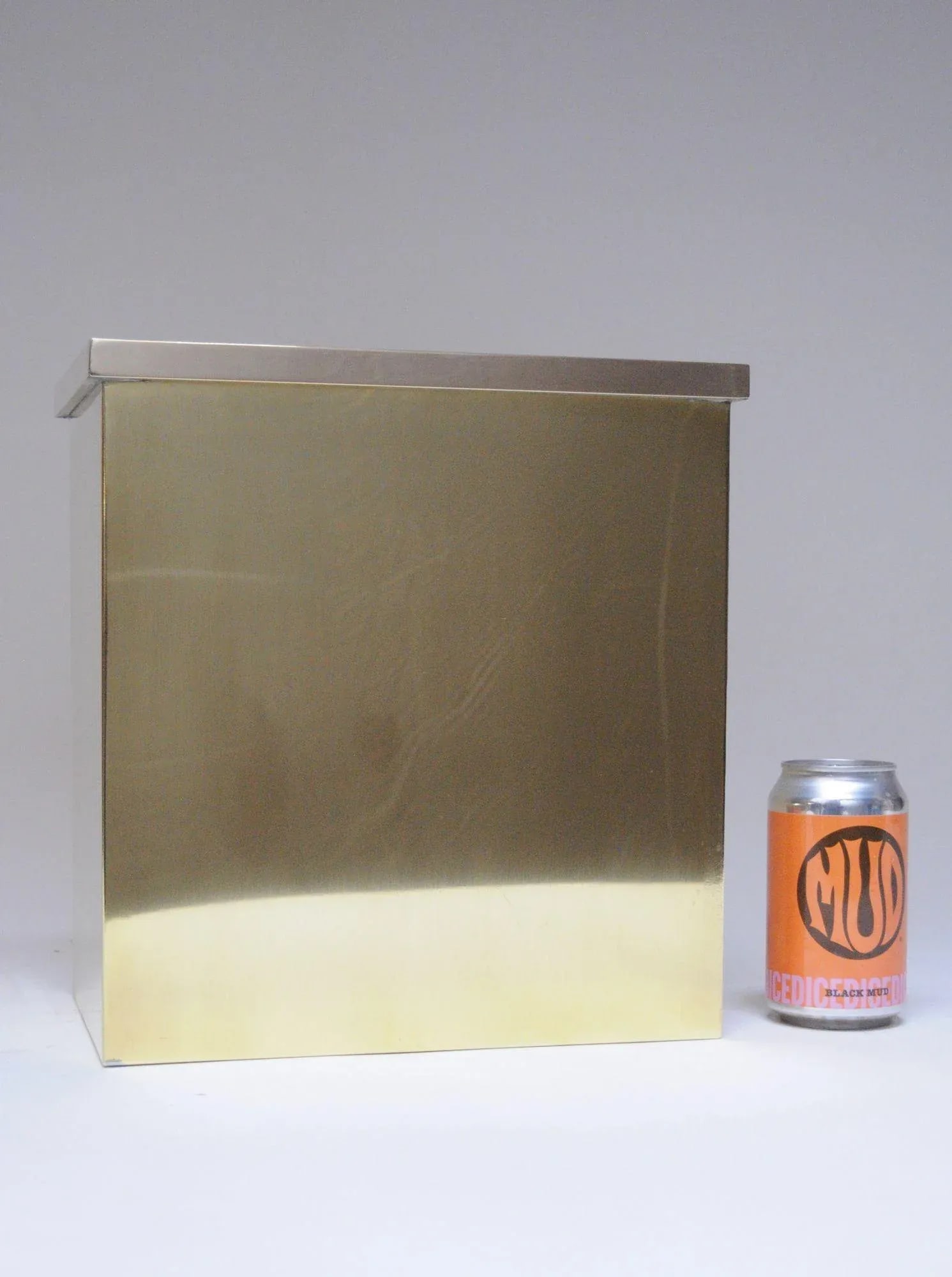 Vintage Hollywood Regency Style Polished Brass Wastebasket/Umbrella Stand - 7