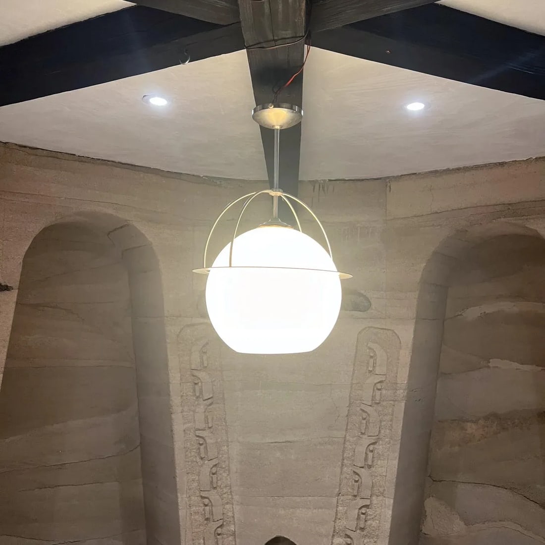 1960s Style of Vico Magistretti Omega Pendant Suspension Lamp - 3