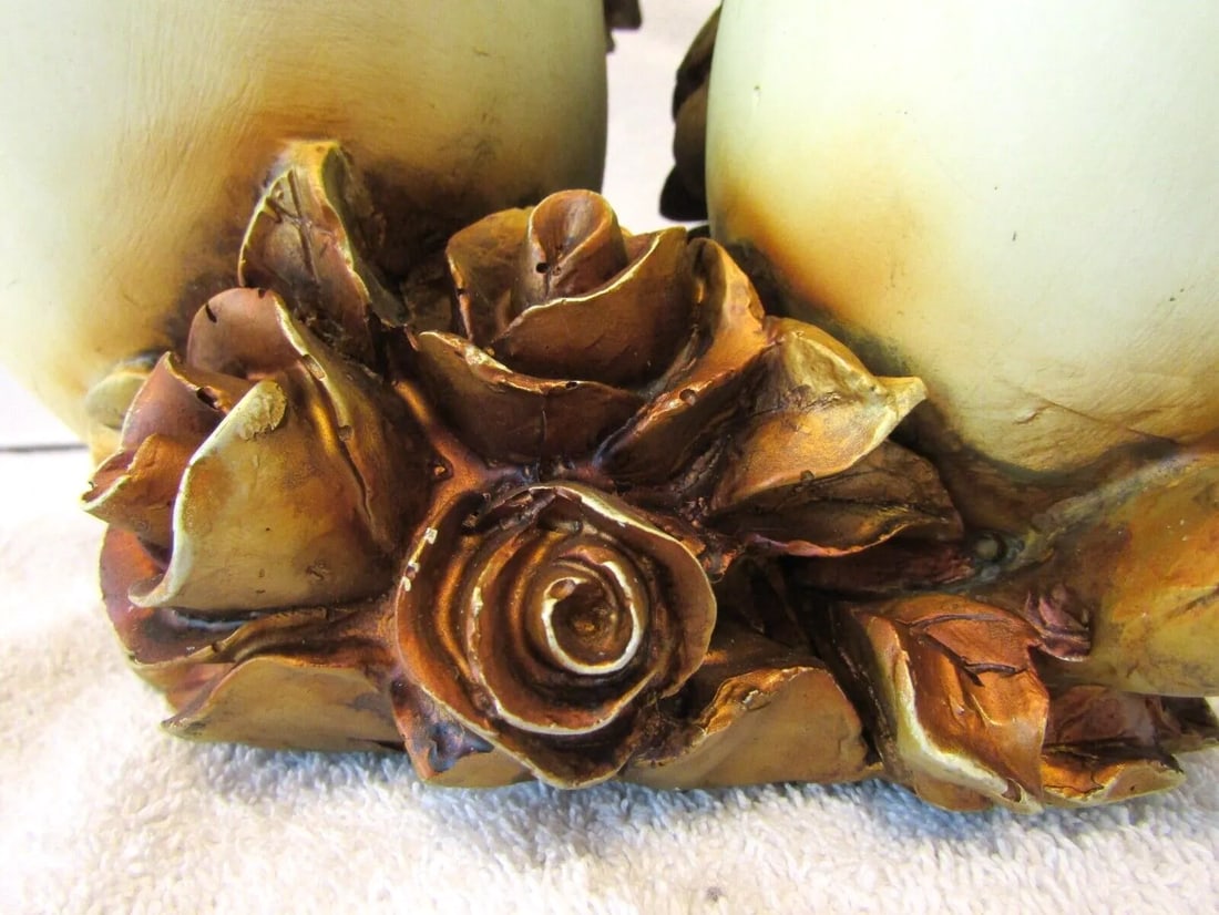 Large 1960s Wings of Love Romantic Swans Sculpture with Entwined Necks - 8