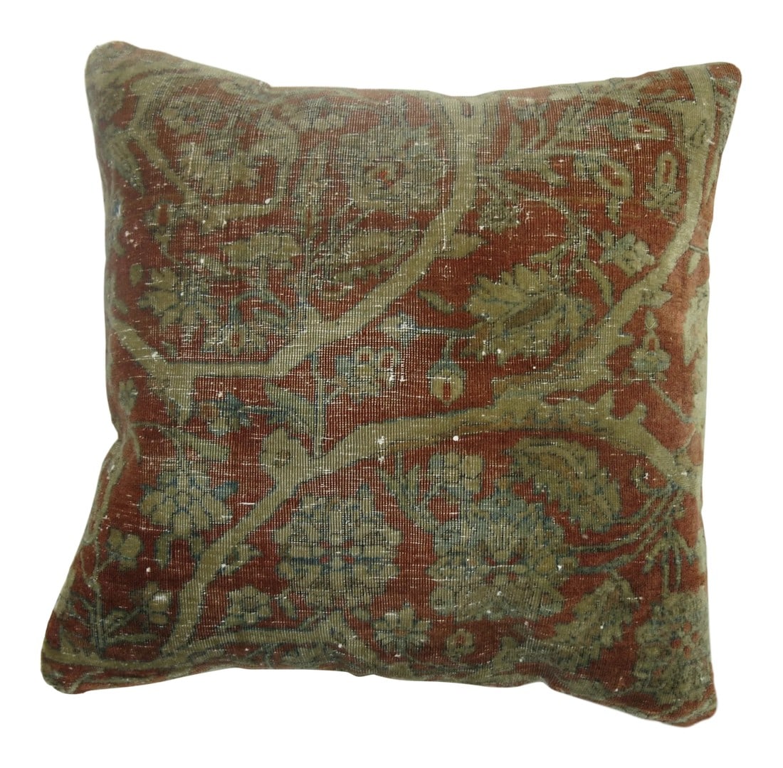 19th Century Kashan Pillow