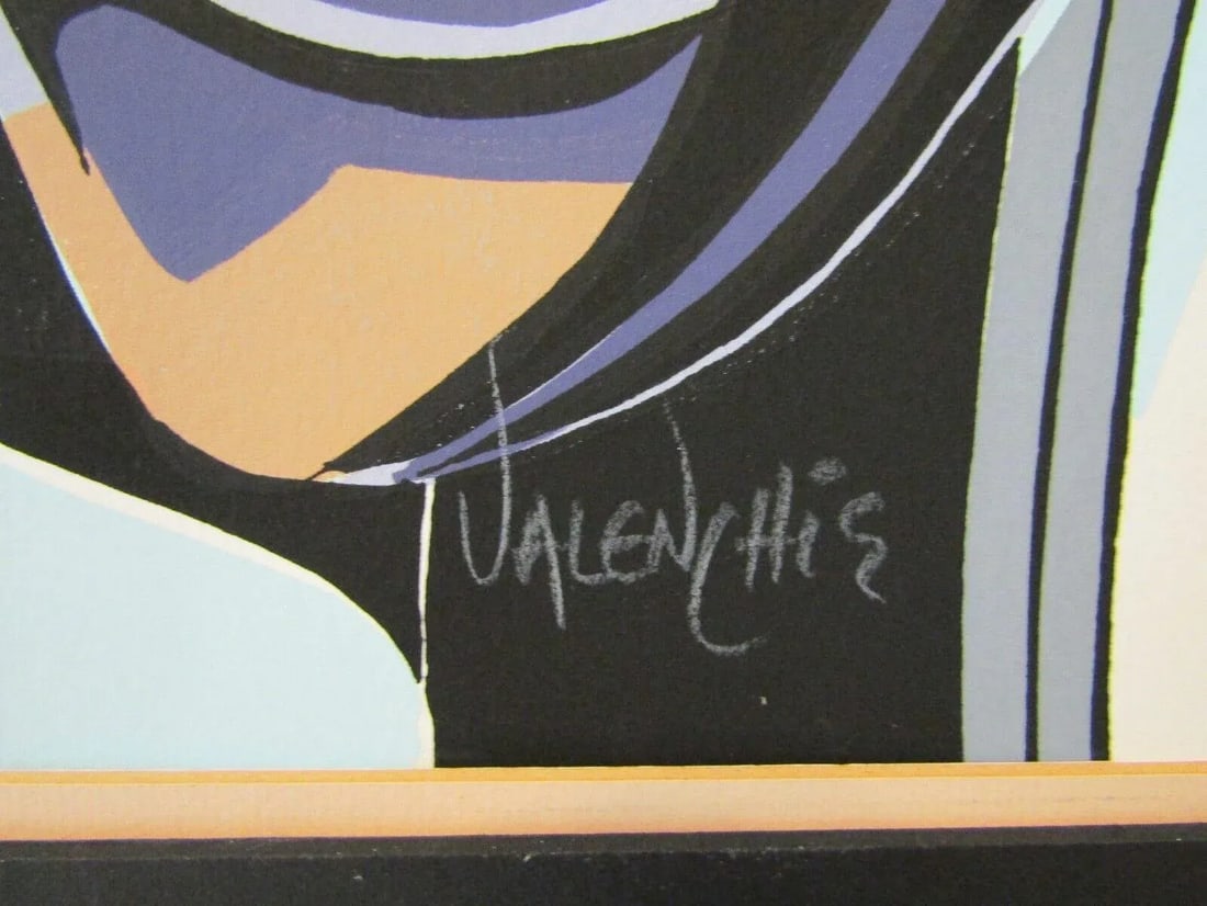 Vintage Valenchis Concours Signed Lithograph A/P Matted 35" X 24" - 4