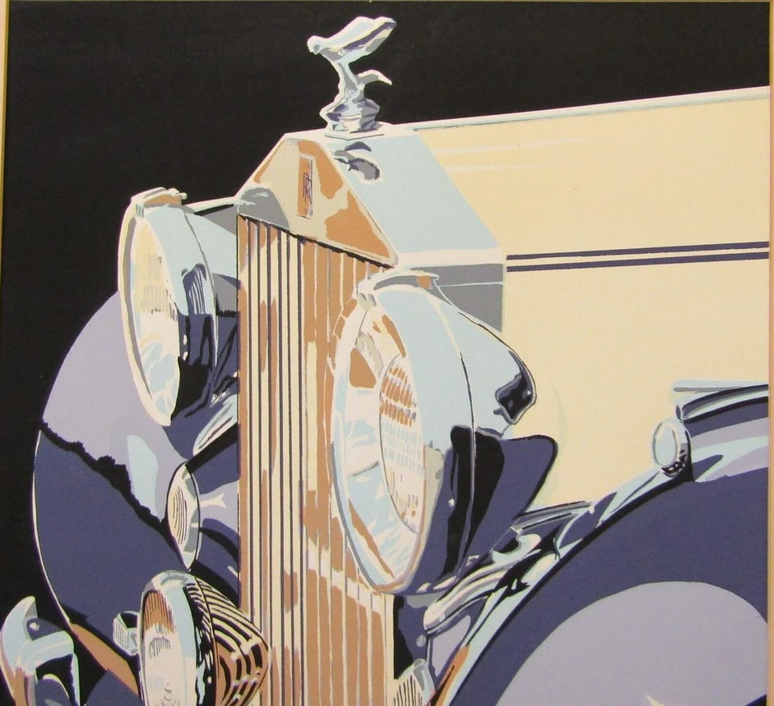 Vintage Valenchis Concours Signed Lithograph A/P Matted 35" X 24" - 5