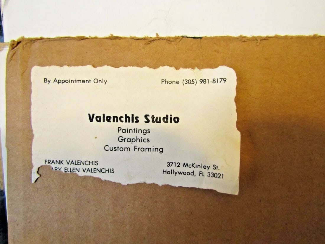 Vintage Valenchis Concours Signed Lithograph A/P Matted 35" X 24" - 8