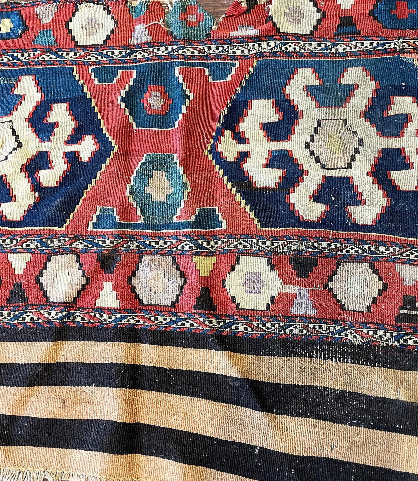 Antique Shahsavan Kilim/Rug, C-1900's as Is - 3