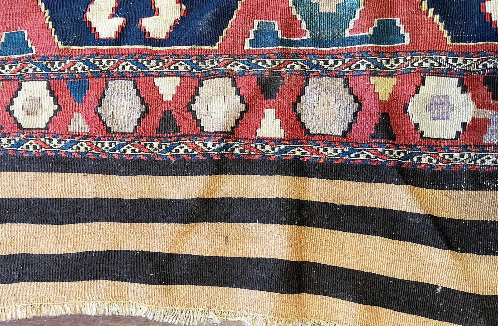 Antique Shahsavan Kilim/Rug, C-1900's as Is - 7